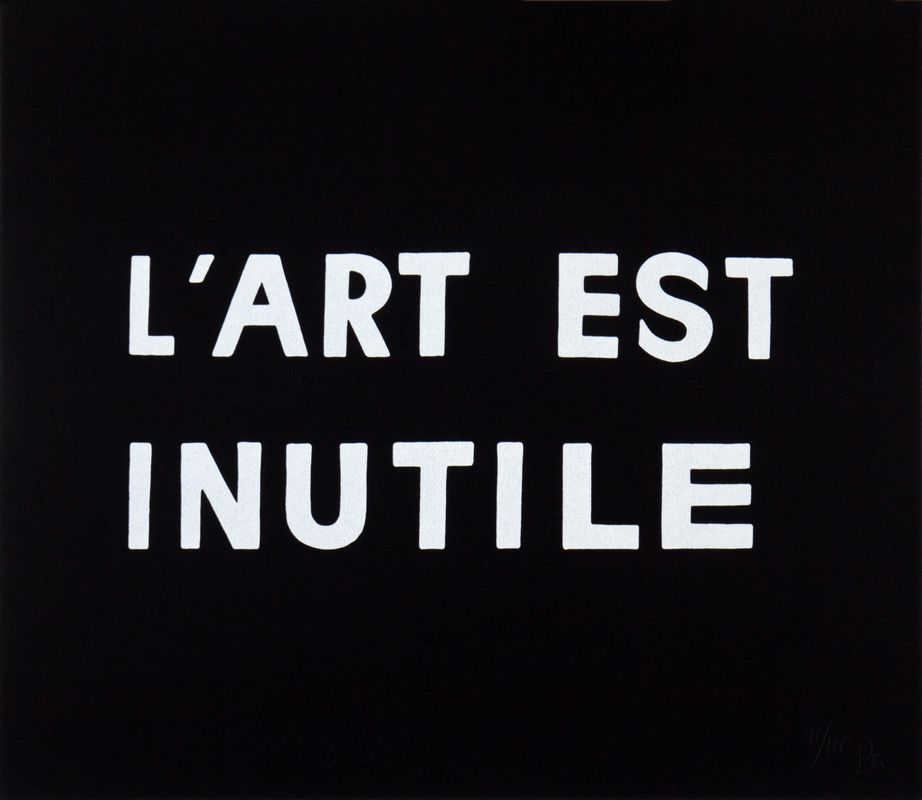 L'art est inutile