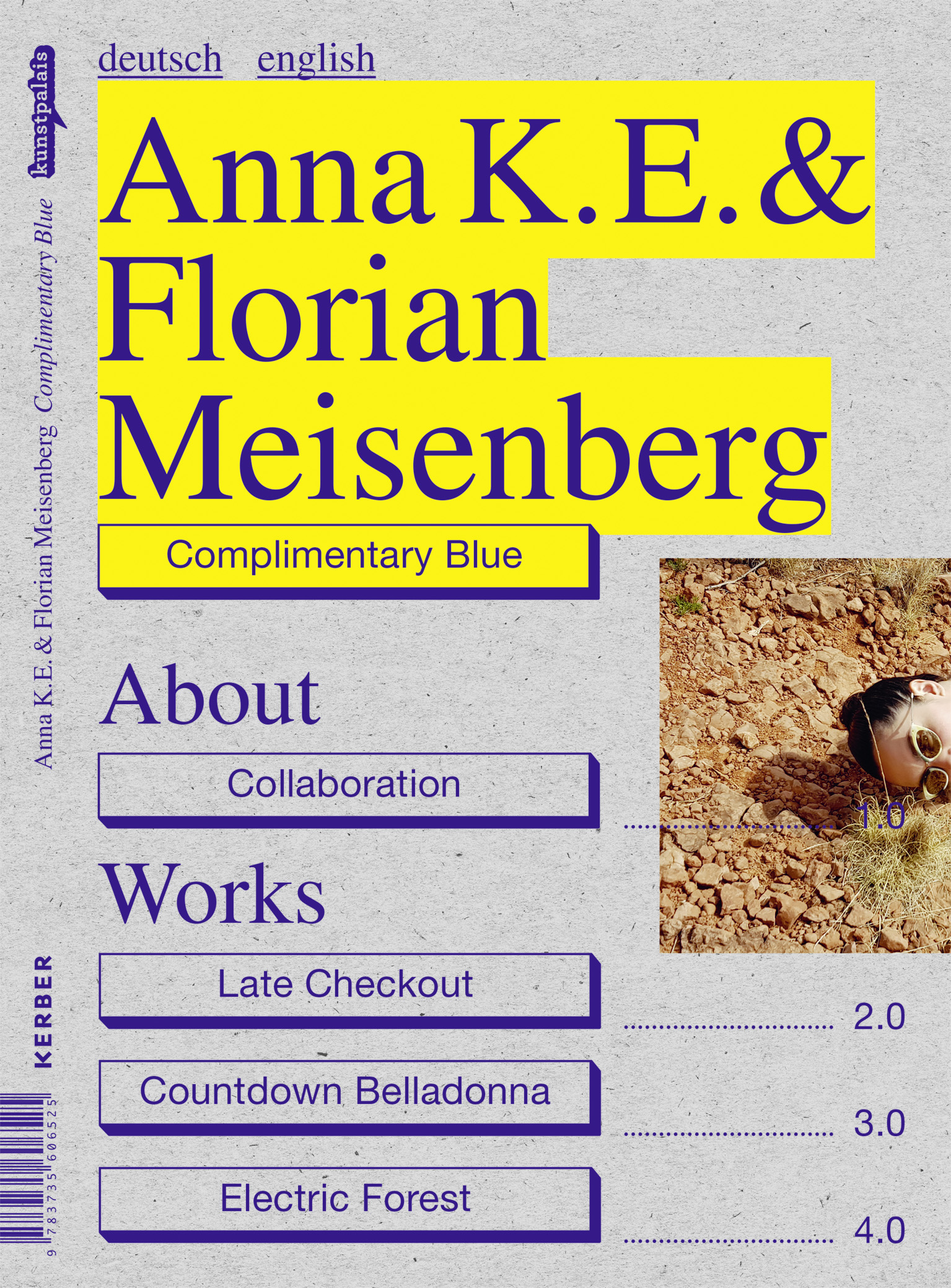 Bild des Katalogs zur Ausstellung "Anna K.E. & Florian Meisenberg. Complimentary Blue"